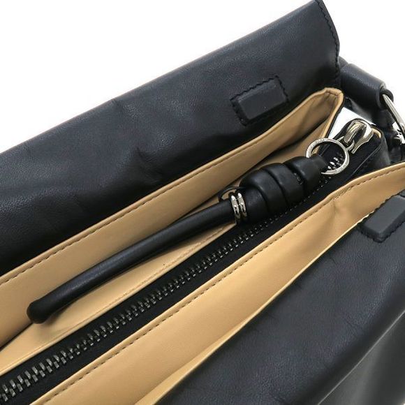 Givenchy Twisted Strap Calfskin Shoulder Bag Black - Picture 6 of 9